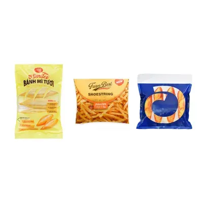 Combo Bánh mì tươi đông lạnh O'Smiles + Khoai tây cắt sợi đông lạnh French + Bánh mì tươi Việt Nam Oplant 10x30g