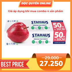 Màng bọc thực phẩm PE Stahaus cuộn 30cm x 50m (1 Hộp)