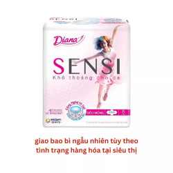 Băng vệ sinh Sensi siêu mỏng cánh 23cm Diana gói 8 miếng
