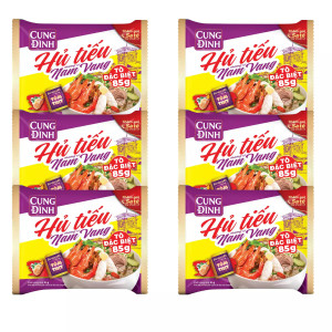 Combo 6 Hủ tiếu nam vang Cung Đình gói 85g (6 Gói)