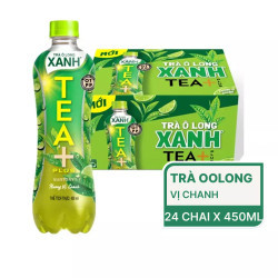 Thùng trà oolong Oolong Tea+ Green chai 450ml (24 Chai)