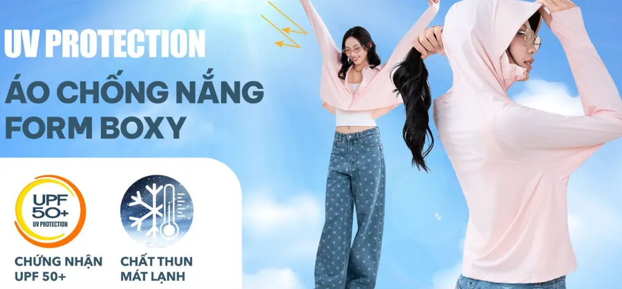 Áo chống nắng nữ dáng ngắn: 7 cách phối gọn đẹp mỗi ngày