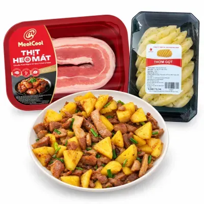 Combo ba rọi xào thơm