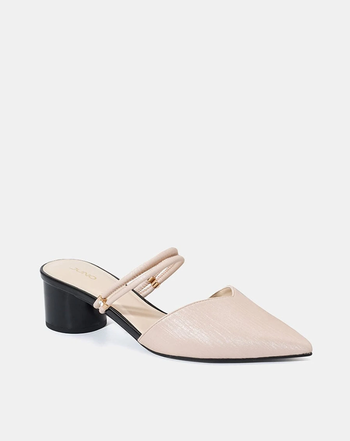 Giày Mules Mũi Nhọn Gót Trụ - Image 5