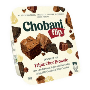 Sữa chua Hy Lạp vị Socola Brownie Chobani hộp 140g (1 Hộp)