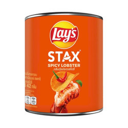 Snack khoai tây vị tôm hùm cay Lay's Stax hộp 42g (1 Hộp)