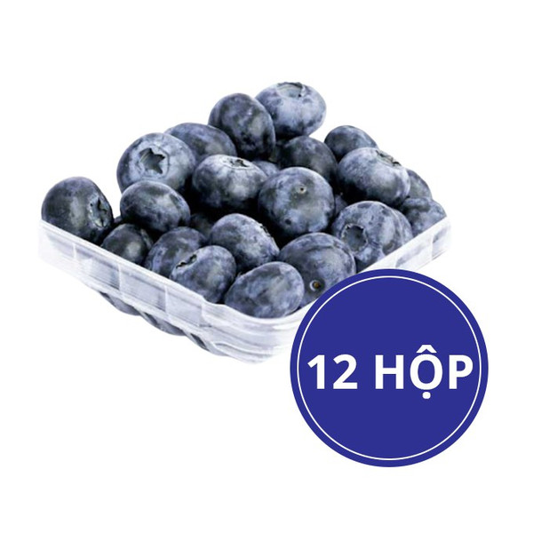 Thùng blueberry 125g (12 Hộp) - Chuỗi siêu thị thực phẩm tươi ngon