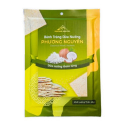 Bánh tráng dừa nướng Phương Nguyên gói 45g (1 Gói)