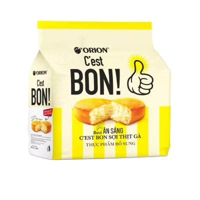 Bánh ăn sáng sợi thịt gà C'Est Bon gói 17g x 5 cái
