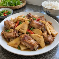 Cách làm sườn heo kho măng đậm đà thơm lừng cho bữa cơm nhà