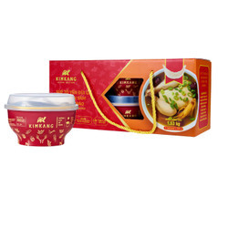 Cháo tổ yến bào ngư sò điệp KimKang hộp 6 bát (6*255g) (1 Hộp)