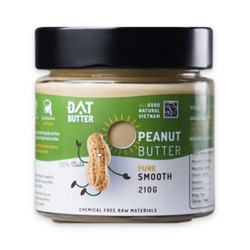Bơ đậu phộng nguyên chất mịn Đạt Butter hũ 210g