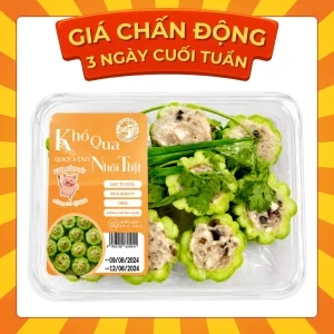 Khổ qua nhồi thịt Freshfoco khay 370g