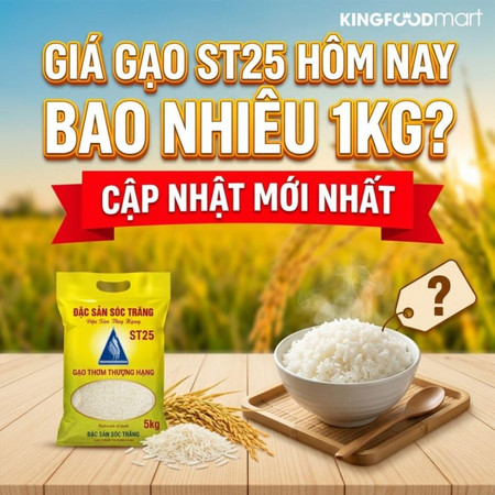 Giá gạo ST25 hôm nay bao nhiêu 1kg? Cập nhật mới nhất 2026