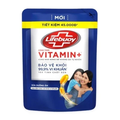 Sữa tắm chăm sóc da Lifebuoy túi 800g