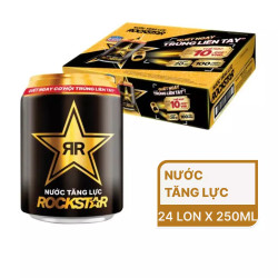 Thùng nước tăng lực Rockstar 250ml (24 Lon)