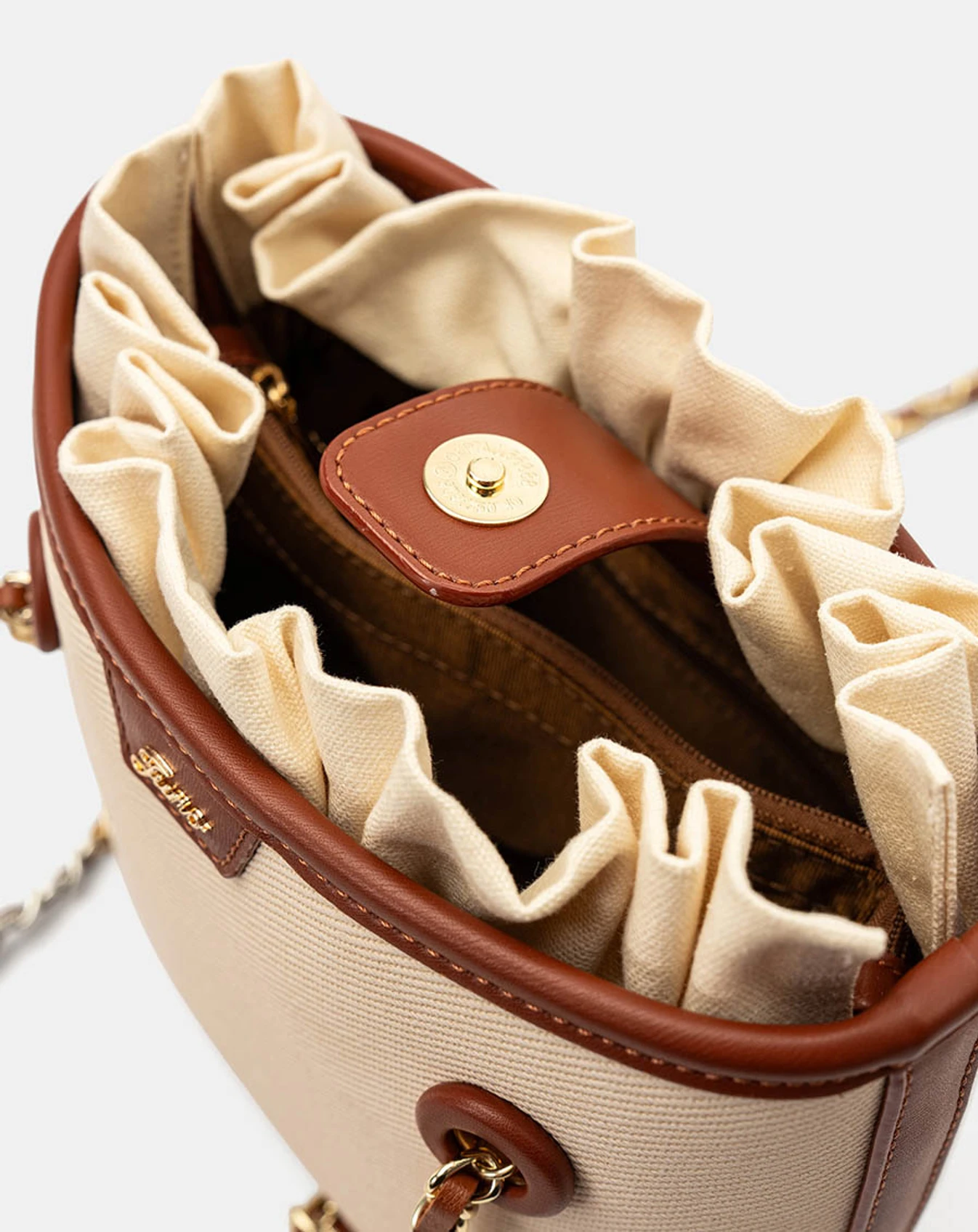 Túi Xách Nhỏ Tote Bag Phối Charm Hoa - Image 8