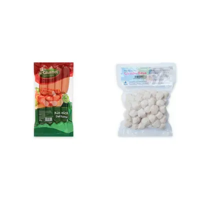Combo Xúc xích Deli Sumo Le Gourmet gói 500g + Cá viên ba sa Thoại An gói 300g