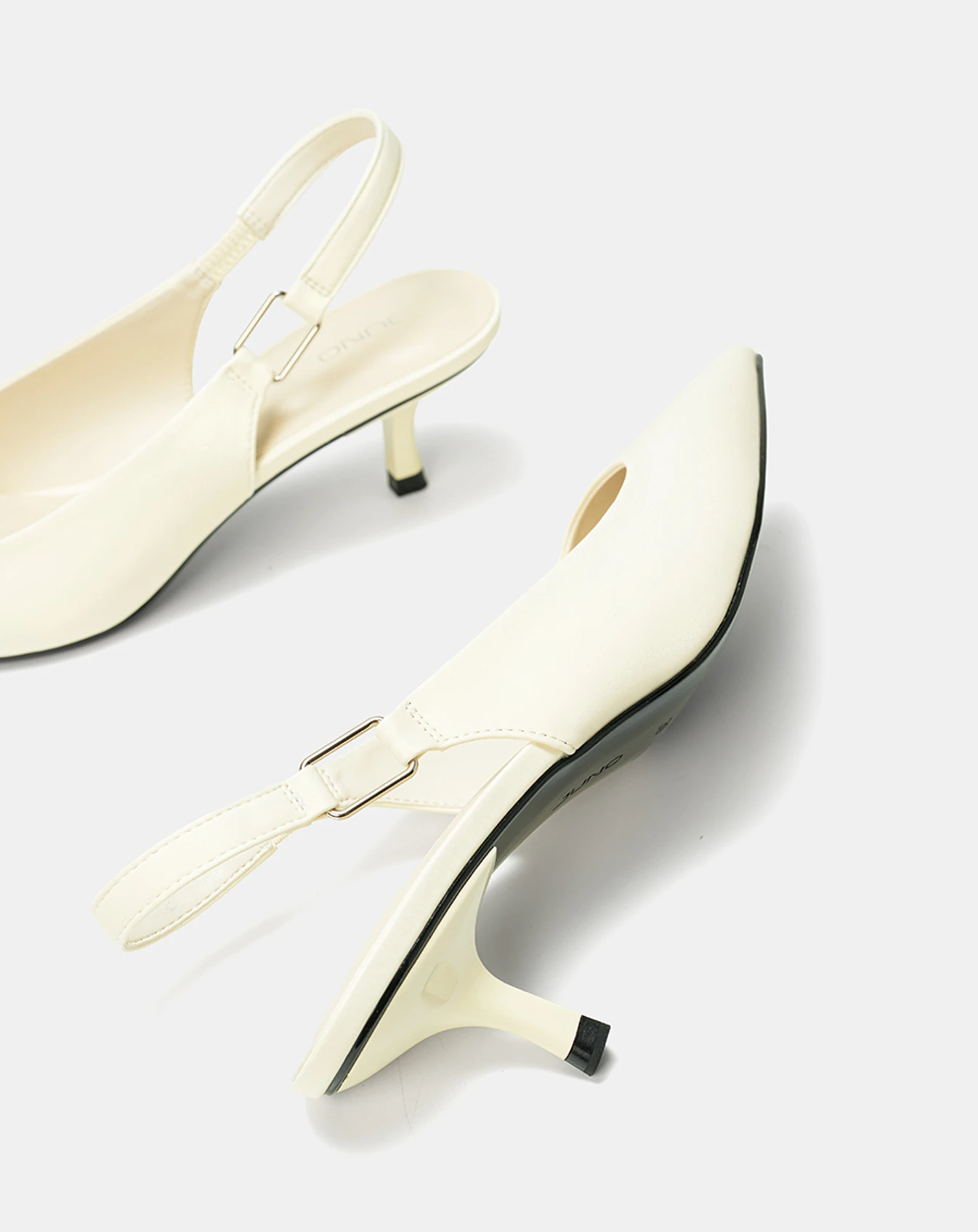 Giày Cao Gót Slingback Phối Khóa Trang Trí - Image 5