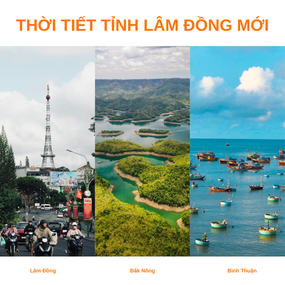 Xác suất mưa tại Lâm Đồng mới rất thấp