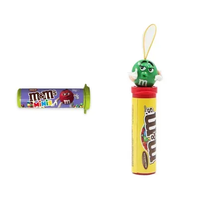 Combo Socola minis M&M tuýp 35g + Kẹo Socola sữa ống M&M 28g