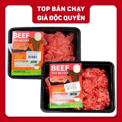 Combo Freshfoco: Bò tái cắt 250g và diềm thăn bò cắt xào 250g