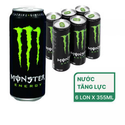 Lốc nước tăng lực Monster 355ml (6 Lon)