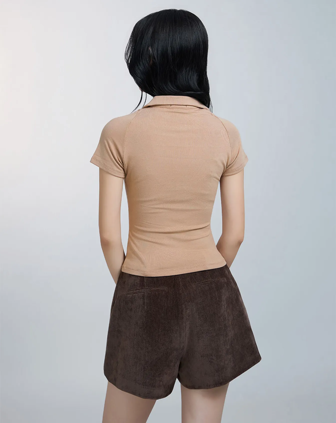 Áo thun cổ polo form ôm - Image 5