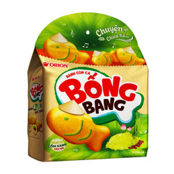 Bánh con cá bống bang Mochi cốm xanh đậu đỏ Orion gói 145g (1 Gói)