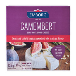 Phô mai Camembert Emborg hộp 125g (1 Hộp)