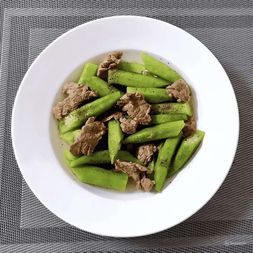 Đậu bắp xào thịt bò