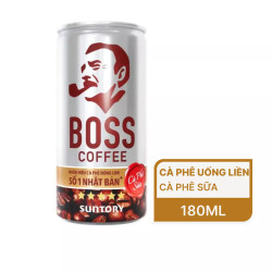 Cà phê sữa Boss lon 180ml (1 Lon)
