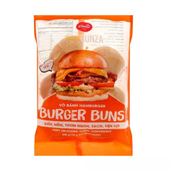 Vỏ bánh hamburger Bunza O'Smiles 420g (6x70g) (1 Gói)