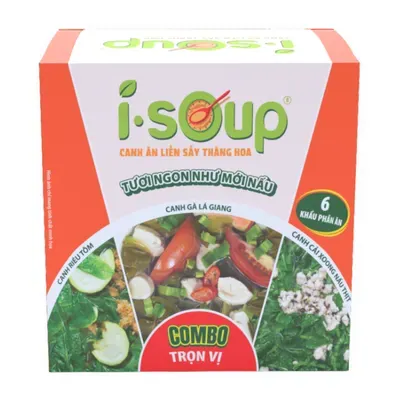 Combo 3 loại canh thịt thật trọn vị Isoup hộp 56g