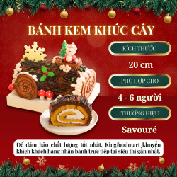 Bánh kem khúc cây 20cm Savoure 800g (1 Cái)