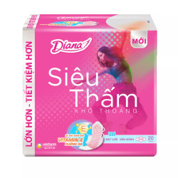 Băng vệ sinh siêu thấm siêu mỏng cánh Diana gói 20 miếng