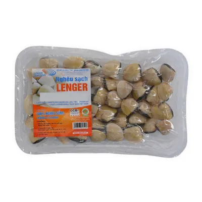 Nghêu sạch Lenger khay 600g