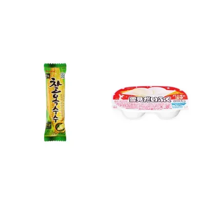 Combo Kem bánh bắp Lotte gói 140ml (1 Gói) + Kem Yukimi Daifuku Lotte hộp 94ml
