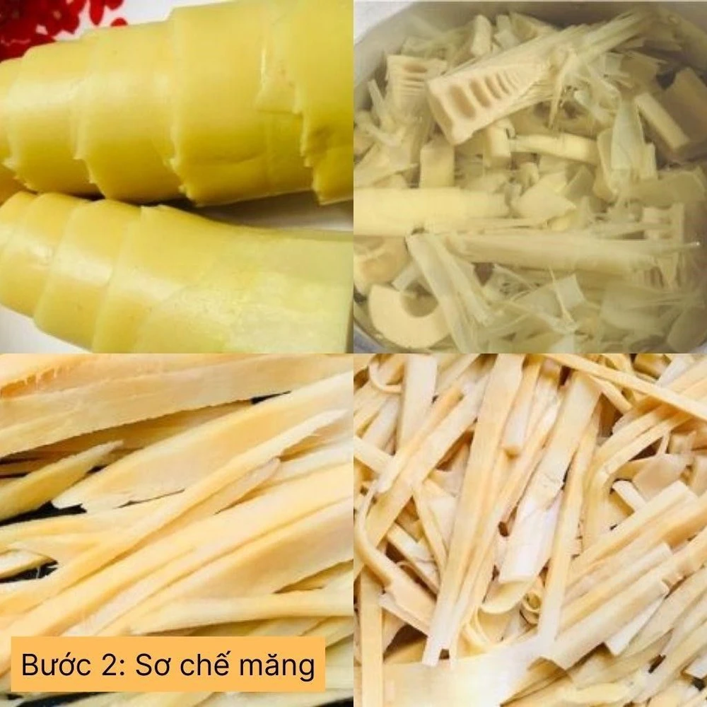 sơ chế măng