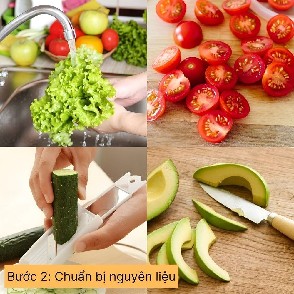 chuẩn bị nguyên liệu