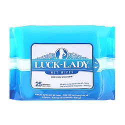 Khăn ướt vệ sinh Luck Lady gói 25 tờ