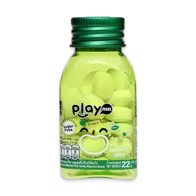 Kẹo the vị táo xanh Playmore hũ 22g