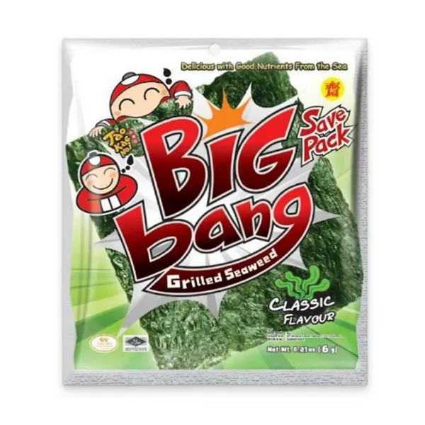 Rong biển big bang vị truyền thống Taokaenoi gói 6g