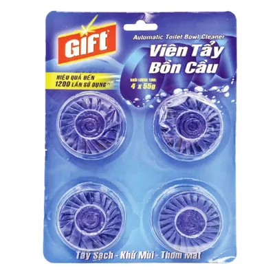 Viên tẩy bồn cầu Gift vỉ 4x55g