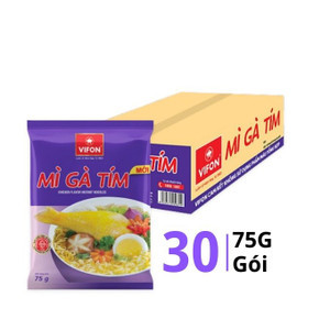 Thùng mì gà tím Vifon gói 75g (30 Gói)
