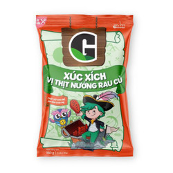 Xúc xích tiệt trùng vị thịt nướng rau củ G gói 5 cây x 30g