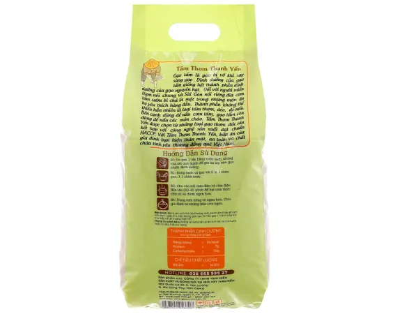 Gạo tấm thơm Vinh Hiển túi 2kg