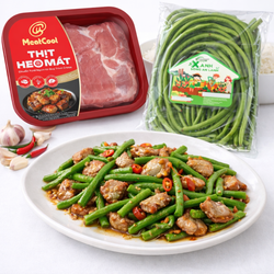 Combo cơm nhà cùng Meatcool: Heo xào đậu đũa