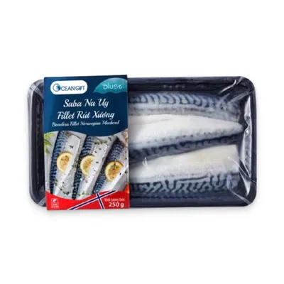 Cá saba Nauy Fillet Ocean Gift gói 250g