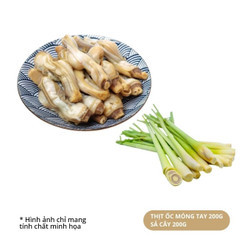 Combo ốc móng tay hấp sả